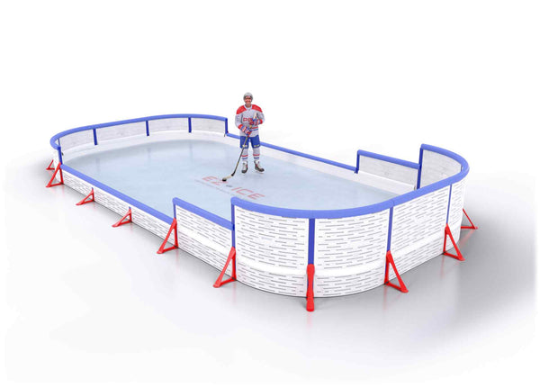 EZ ICE PRO Home Arena System ™ – Upgrade from [PRO // 15ft * 30ft // Classic-Classic-Classic // Round Corners // With Bumpers] to [PRO // 15ft * 30ft // Double-Classic-Arena // Round Corners // With Bumpers] - WUP000040352