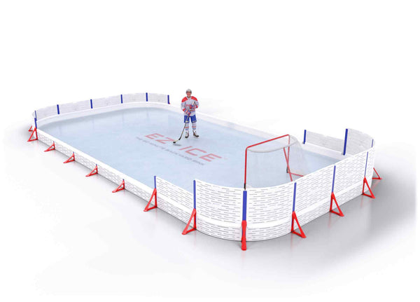 EZ ICE PRO Home Arena System ™ – New Rink: [PRO // 20ft * 40ft // Double-Classic-Arena // Round Corners // No Bumpers] - 020040DCARXX