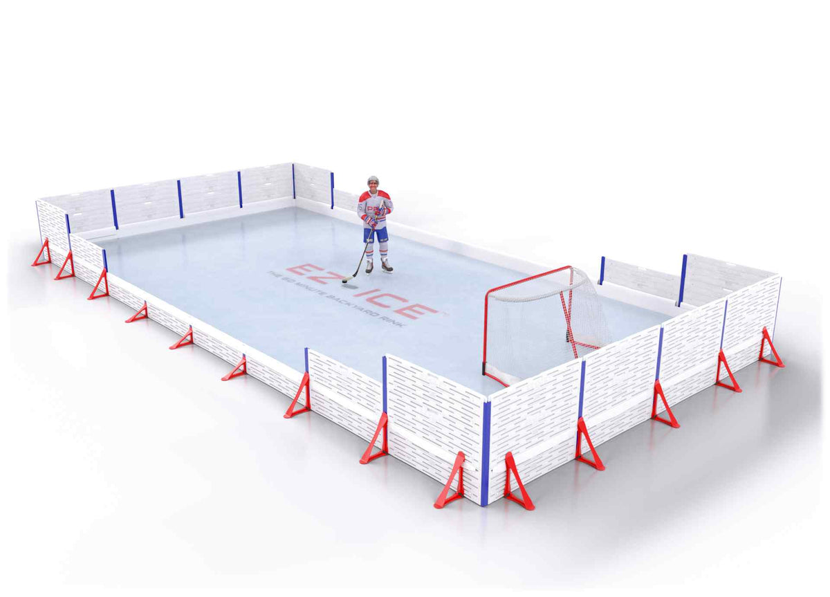 EZ ICE PRO Home Arena System ™ – Upgrade from [PRO // 20ft * 40ft // Double-Classic-Double // Square Corners // No Bumpers] to [PRO // 20ft * 40ft // Arena-Classic-Arena // Square Corners // No Bumpers] - WUP000039466
