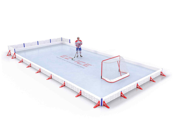 EZ ICE PRO Home Arena System ™ – New Rink: [PRO // 20ft * 50ft // Double-Classic-Classic // Square Corners // No Bumpers] - 020050DCCSXX