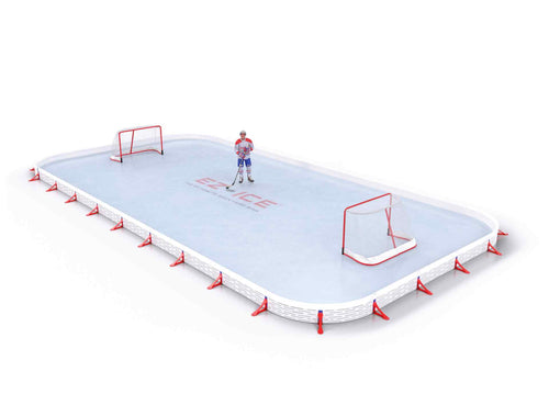 EZ ICE PRO Home Arena System ™ – Upgrade from [ORG // 20ft * 40ft // Classic-Classic-Classic // Square Corners // No Bumpers] to [ORG // 25ft * 50ft // Classic-Classic-Classic // Round Corners // No Bumpers] - WUP000039023