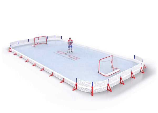 EZ ICE PRO Home Arena System ™ – Upgrade from [EZ ICE Quick Start Kit] to [PRO // 25ft * 50ft // Double-Classic-Double // Round Corners // No Bumpers] - WUPQSK039981