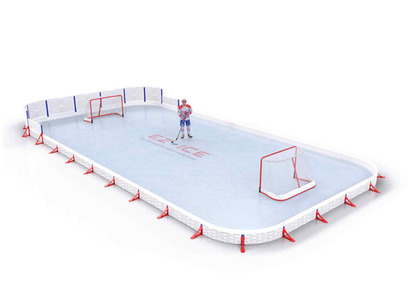 EZ ICE PRO Home Arena System ™ – Upgrade from [PRO // 25ft * 50ft // Classic-Classic-Classic // Round Corners // No Bumpers] to [PRO // 25ft * 50ft // Arena-Classic-Classic // Round Corners // No Bumpers] - WUP000037869