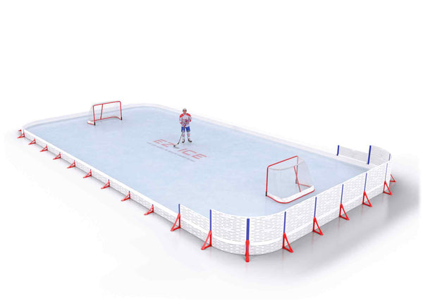EZ ICE PRO Home Arena System ™ – New Rink: [PRO // 30ft * 40ft // Classic-Classic-Arena // Round Corners // No Bumpers] - 030040CCARXX