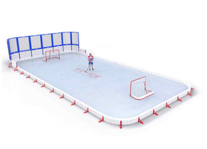 EZ ICE PRO Home Arena System ™ – Upgrade from [ORG // 30ft * 60ft // Classic-Classic-Classic // Round Corners // No Bumpers] to [ORG // 30ft * 60ft // Net-Classic-Classic // Round Corners // No Bumpers] - WUP000037837