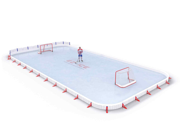 EZ ICE PRO Home Arena System ™ – New Rink: [PRO // 35ft * 65ft // Double-Classic-Classic // Round Corners // No Bumpers] - 035065DCCRXX