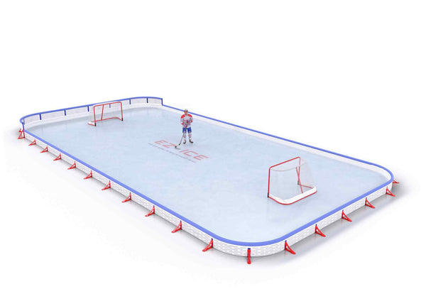 EZ ICE PRO Home Arena System ™ – Upgrade from [PRO // 25ft * 55ft // Classic-Classic-Classic // Round Corners // With Bumpers] to [PRO // 30ft * 60ft // Double-Classic-Classic // Round Corners // With Bumpers] - WUP000038838