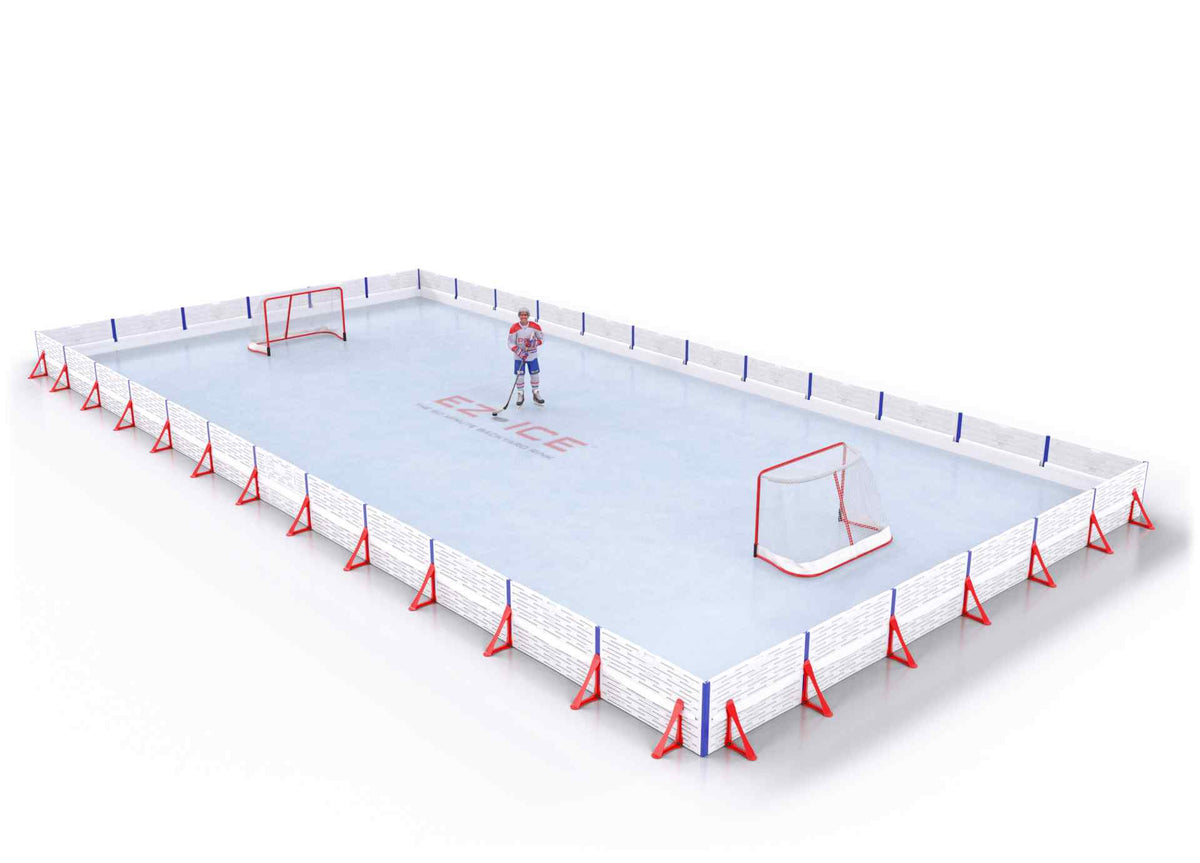 EZ ICE PRO Home Arena System ™ – Upgrade from [ORG // 20ft * 40ft // Classic-Classic-Classic // Square Corners // No Bumpers] to [ORG // 30ft * 60ft // Double-Double-Double // Square Corners // No Bumpers] - WUP000039839