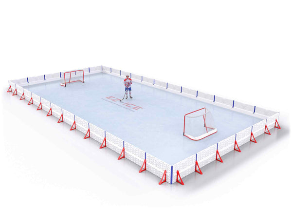 EZ ICE PRO Home Arena System ™ – Upgrade from [ORG // 20ft * 40ft // Classic-Classic-Classic // Square Corners // No Bumpers] to [ORG // 30ft * 60ft // Double-Double-Double // Square Corners // No Bumpers] - WUP000039839