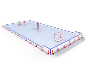 EZ ICE PRO Home Arena System ™ – Upgrade from [EZ ICE Quick Start Kit] to [PRO // 30ft * 60ft // Classic-Classic-Double // Square Corners // With Bumpers] - WUP000038669
