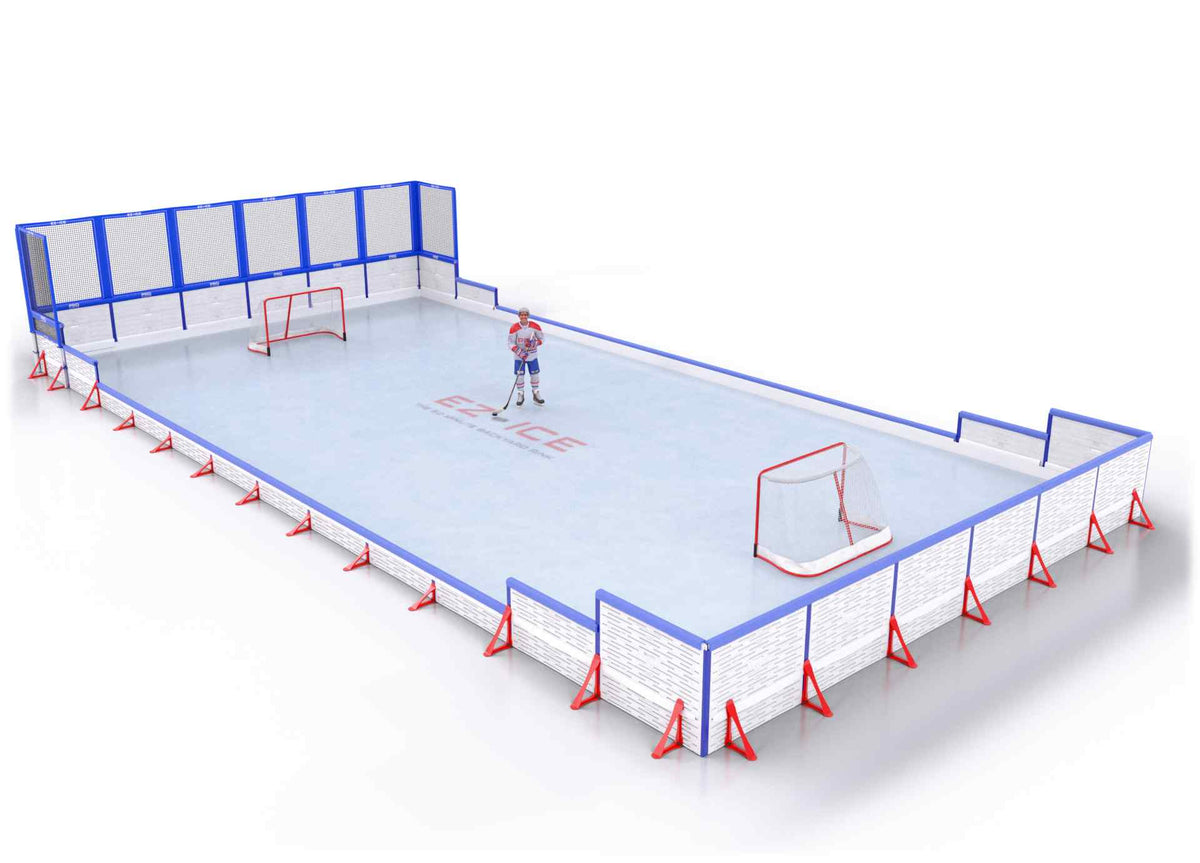 EZ ICE PRO Home Arena System ™ – Upgrade from [ORG // 30ft * 55ft // Classic-Classic-Classic // Square Corners // With Bumpers] to [ORG // 30ft * 55ft // Net-Classic-Arena // Square Corners // With Bumpers] - WUP000038602