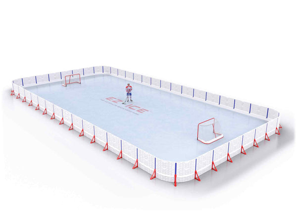EZ ICE PRO Home Arena System ™ – New Rink: [PRO // 45ft * 65ft // Arena-Arena-Arena // Round Corners // No Bumpers] - 045065AAARXX