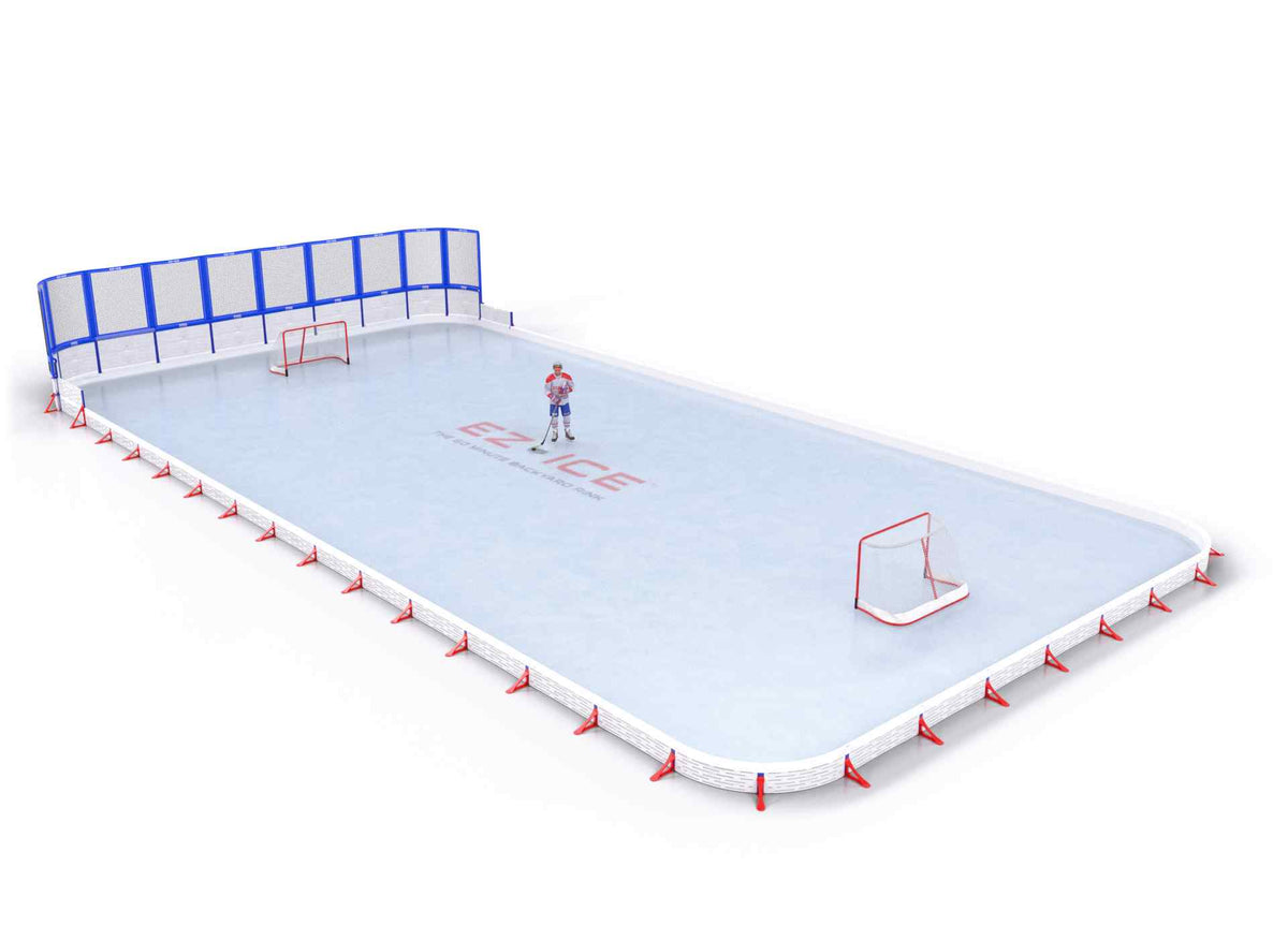 EZ ICE PRO Home Arena System ™ – Upgrade from [PRO // 30ft * 60ft // Net-Classic-Classic // Round Corners // With Bumpers] to [PRO // 40ft * 70ft // Net-Classic-Classic // Round Corners // No Bumpers] - WUP000039475