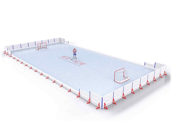 EZ ICE PRO Home Arena System ™ – New Rink: [PRO // 40ft * 65ft // Arena-Classic-Arena // Square Corners // No Bumpers] - 040065ACASXX