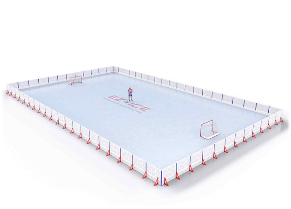 EZ ICE PRO Home Arena System ™ – New Synthetic Ice / Street Hockey Rink: [PRO // 70ft * 120ft // Arena-Arena-Arena // Square Corners // No Bumpers] - 070120AAASXS
