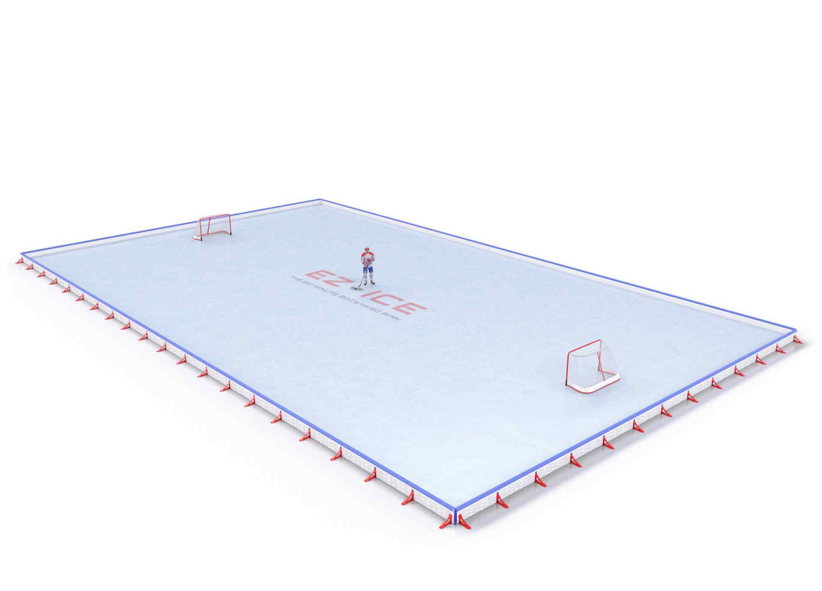 EZ ICE PRO Home Arena System ™ – Upgrade from [ORG // 60ft * 60ft // Classic-Classic-Classic // Square Corners // With Bumpers] to [ORG // 60ft * 65ft // Classic-Classic-Classic // Square Corners // With Bumpers] - WUP000038111