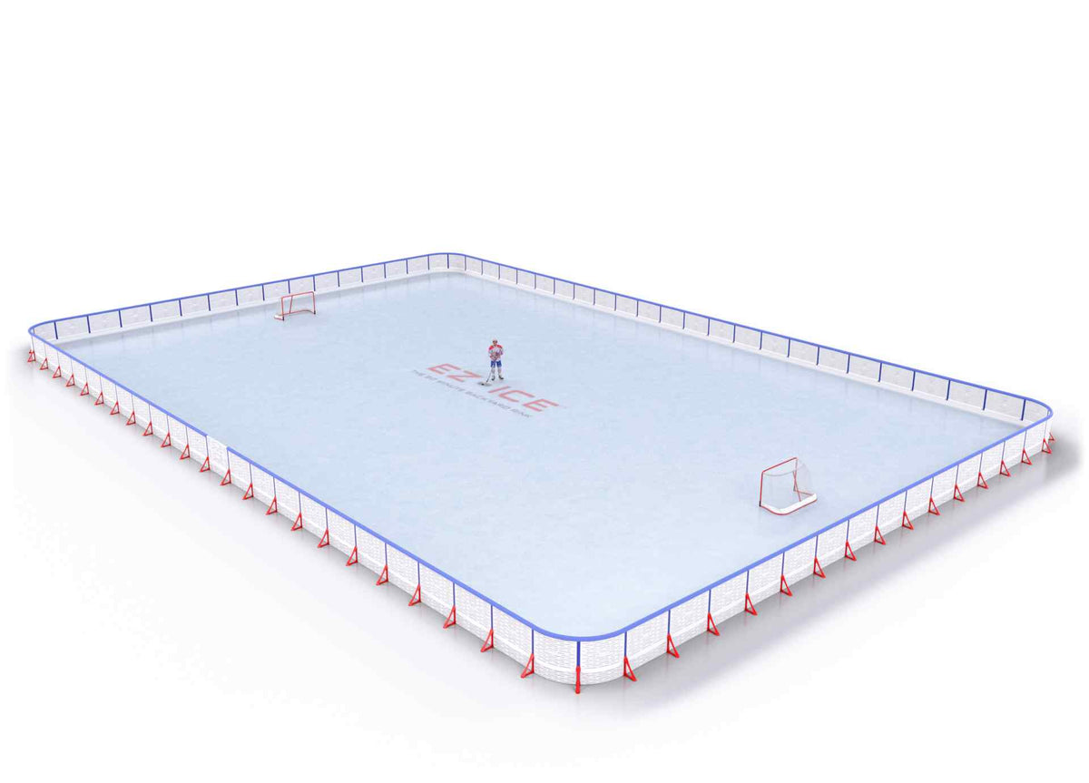 EZ ICE PRO Home Arena System ™ – New Rink: [PRO // 80ft * 90ft // Arena-Arena-Arena // Round Corners // With Bumpers] - 080090AAARBX