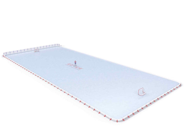 EZ ICE PRO Home Arena System ™ – New Synthetic Ice / Street Hockey Rink: [PRO // 85ft * 200ft // Arena-Classic-Classic // Round Corners // No Bumpers] - 085200ACCRXS