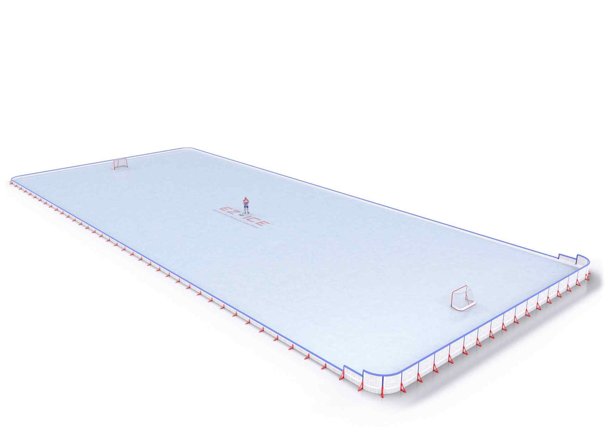 EZ ICE PRO Home Arena System ™ – New Rink: [PRO // 85ft * 200ft // Classic-Classic-Arena // Round Corners // With Bumpers] - 085200CCARBX