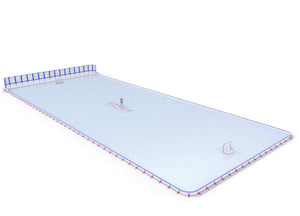 EZ ICE PRO Home Arena System ™ – New Synthetic Ice / Street Hockey Rink: [PRO // 85ft * 200ft // Net-Classic-Classic // Round Corners // With Bumpers] - 085200NCCRBS
