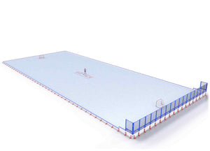 EZ ICE PRO Home Arena System ™ – New Rink: [PRO // 85ft * 200ft // Classic-Classic-Net // Square Corners // With Bumpers] - 085200CCNSBX