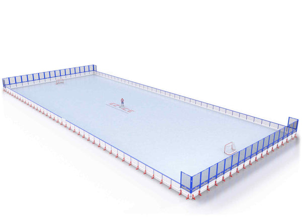 EZ ICE PRO Home Arena System ™ – New Rink: [PRO // 100ft * 200ft // Net-Arena-Net // Square Corners // With Bumpers] - 100200NANSBX