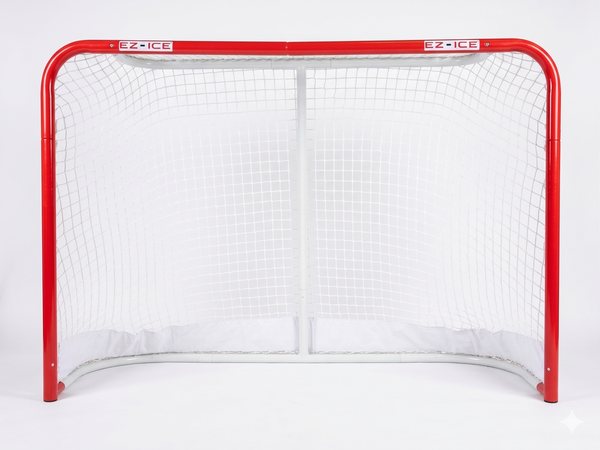 EZ ICE Extra Strength Regulation Steel Hockey Goal - 6'x4'