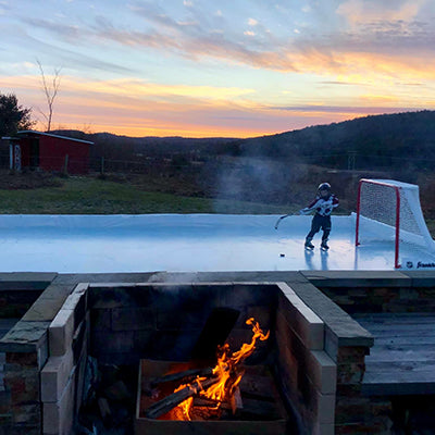 The EZ Ice Is a DIY Backyard Ice Rink That Sets Up In Just 60 Minutes