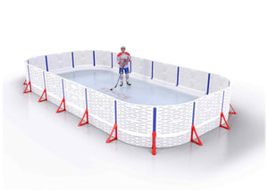 EZ ICE PRO Home Arena System ™ – New Rink: [PRO // 15ft * 30ft // Arena-Arena-Arena // Round Corners // No Bumpers] - 015030AAARXX