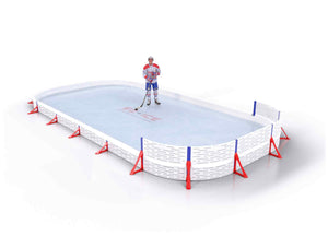 EZ ICE PRO Home Arena System ™ – New Rink: [PRO // 15ft * 30ft // Classic-Classic-Double // Round Corners // No Bumpers] - 015030CCDRXX