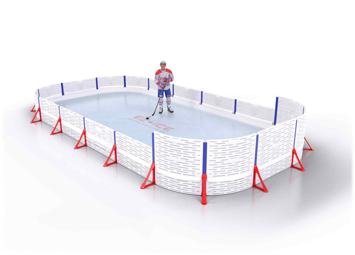 EZ ICE PRO Home Arena System ™ – New Rink: [PRO // 15ft * 30ft // Double-Double-Arena // Round Corners // No Bumpers] - 015030DDARXX