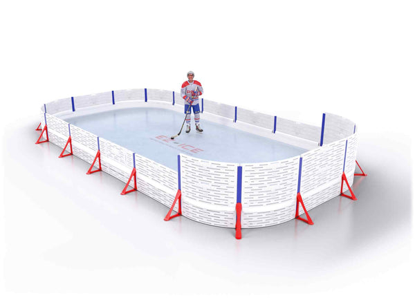 EZ ICE PRO Home Arena System ™ – New Rink: [PRO // 15ft * 30ft // Double-Double-Arena // Round Corners // No Bumpers] - 015030DDARXX