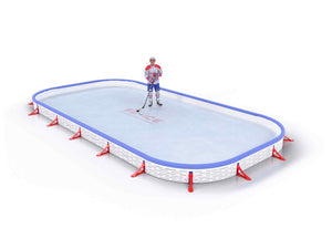 EZ ICE PRO Home Arena System ™ – New Rink: [PRO // 15ft * 25ft // Classic-Classic-Classic // Round Corners // With Bumpers] - 015025CCCRBX