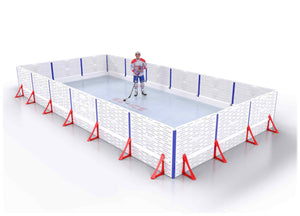 EZ ICE PRO Home Arena System ™ – New Rink: [PRO // 10ft * 20ft // Arena-Arena-Arena // Square Corners // No Bumpers] - 010020AAASXX
