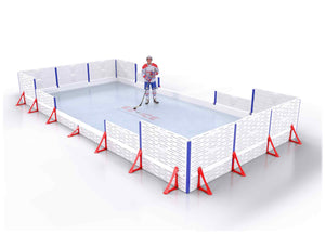 EZ ICE PRO Home Arena System ™ – New Rink: [PRO // 15ft * 30ft // Arena-Classic-Arena // Square Corners // No Bumpers] - 015030ACASXX