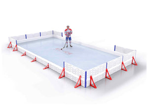 EZ ICE PRO Home Arena System ™ – Upgrade from [PRO // 15ft * 30ft // Classic-Classic-Classic // Square Corners // No Bumpers] to [PRO // 15ft * 30ft // Double-Classic-Double // Square Corners // No Bumpers] - WUP000005287