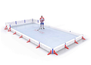 EZ ICE PRO Home Arena System ™ – Upgrade from [ORG // 15ft * 20ft // Classic-Classic-Classic // Square Corners // No Bumpers] to [ORG // 15ft * 20ft // Double-Classic-Classic // Square Corners // No Bumpers] - WUP000003186
