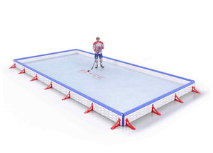 EZ ICE PRO Home Arena System ™ – New Rink: [PRO // 15ft * 30ft // Classic-Classic-Classic // Square Corners // With Bumpers] - 015030CCCSBX