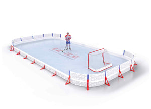 EZ ICE PRO Home Arena System ™ – New Rink: [PRO // 20ft * 40ft // Double-Classic-Double // Round Corners // No Bumpers] - 020040DCDRXX