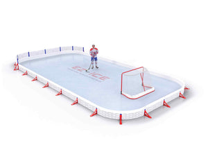 EZ ICE PRO Home Arena System ™ – Upgrade from [ORG // 20ft * 40ft // Classic-Classic-Classic // Square Corners // No Bumpers] to [ORG // 20ft * 50ft // Double-Classic-Classic // Round Corners // No Bumpers] - WUP000004055