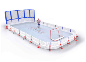 EZ ICE PRO Home Arena System ™ – New Rink: [PRO // 20ft * 40ft // Net-Double-Double // Round Corners // No Bumpers] - 020040NDDRXX