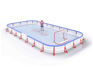 EZ ICE PRO Home Arena System ™ – New Rink: [PRO // 20ft * 45ft // Double-Double-Double // Round Corners // With Bumpers] - 020045DDDRBX