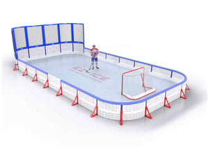 EZ ICE PRO Home Arena System ™ – New Rink: [PRO // 20ft * 30ft // Net-Double-Double // Round Corners // With Bumpers] - 020030NDDRBX
