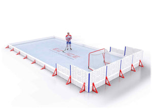 EZ ICE PRO Home Arena System ™ – New Rink: [PRO // 20ft * 40ft // Classic-Classic-Arena // Square Corners // No Bumpers] - 020040CCASXX