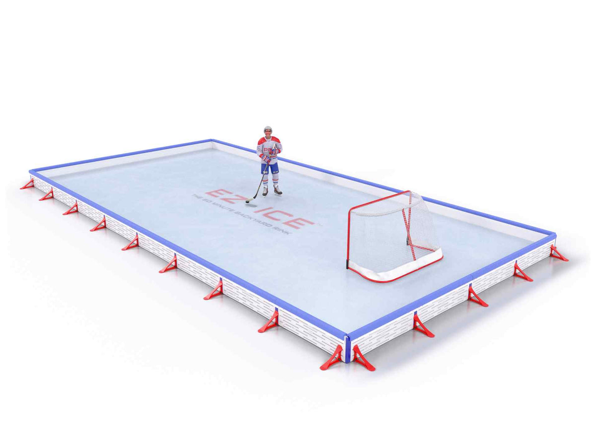 EZ ICE PRO Home Arena System ™ – Upgrade from [PRO // 15ft * 30ft // Classic-Classic-Classic // Square Corners // With Bumpers] to [PRO // 20ft * 40ft // Classic-Classic-Classic // Square Corners // With Bumpers] - WUP000003757