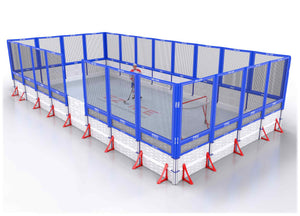 EZ ICE PRO Home Arena System ™ – New Rink: [PRO // 20ft * 40ft // Net-Net-Net // Square Corners // With Bumpers] - 020040NNNSBX