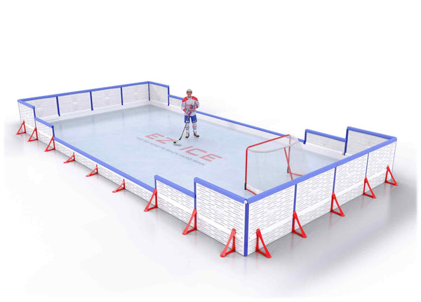 EZ ICE PRO Home Arena System ™ – New Rink: [PRO // 20ft * 30ft // Arena-Classic-Arena // Square Corners // With Bumpers] - 020030ACASBX
