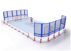 EZ ICE PRO Home Arena System ™ – Upgrade from [PRO // 25ft * 50ft // Classic-Classic-Classic // Round Corners // No Bumpers] to [PRO // 25ft * 50ft // Net-Classic-Net // Round Corners // No Bumpers] - WUP000002344