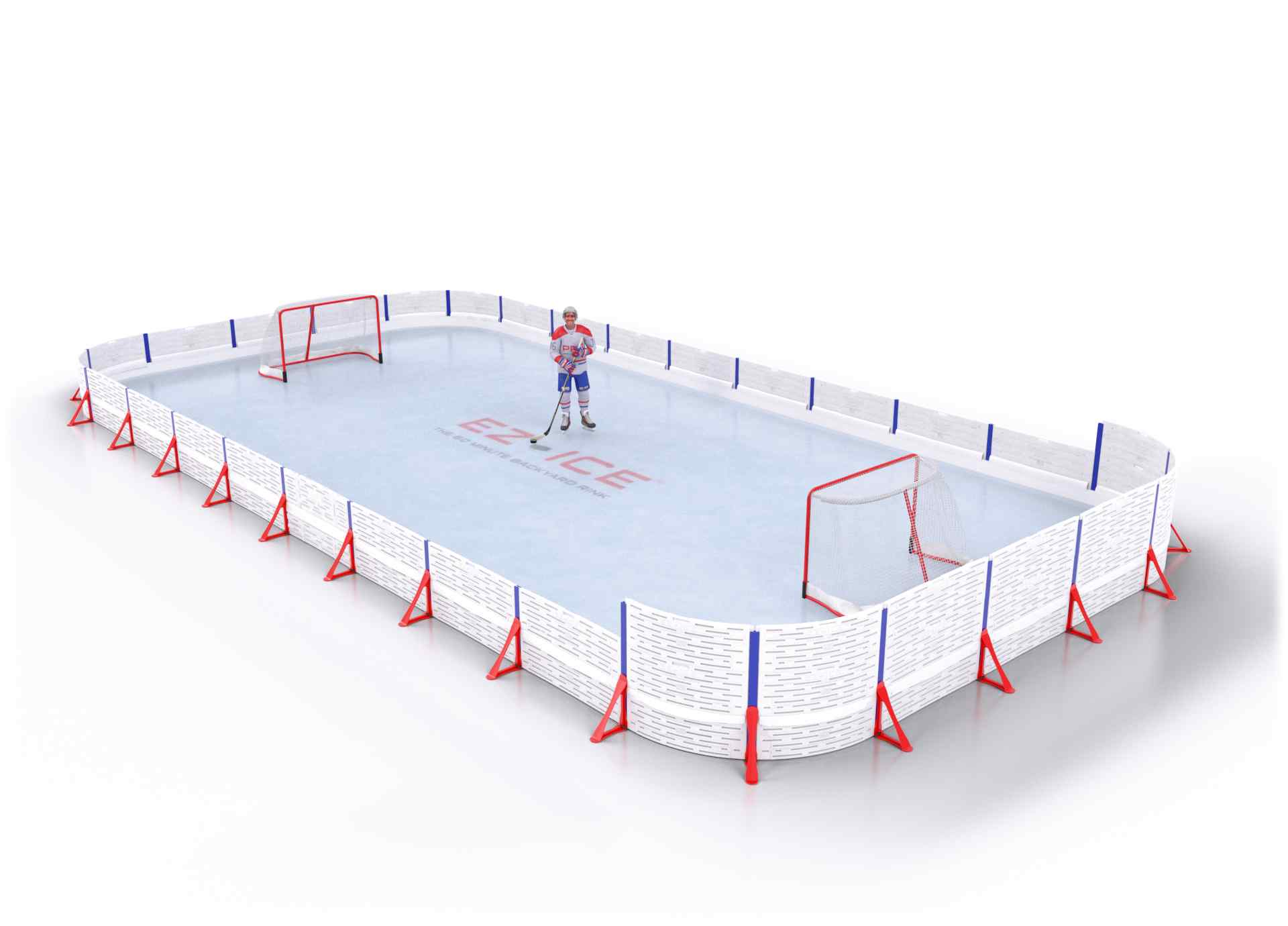 EZ ICE PRO Home Arena System ™ – New Rink: [PRO // 25ft * 30ft // Double-Double-Arena // Round Corners // No Bumpers] - 025030DDARXX