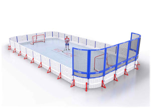 EZ ICE PRO Home Arena System ™ – Upgrade from [PRO // 25ft * 45ft // Arena-Classic-Net // Round Corners // No Bumpers] to [PRO // 25ft * 45ft // Arena-Arena-Net // Round Corners // No Bumpers] - WUP000002493